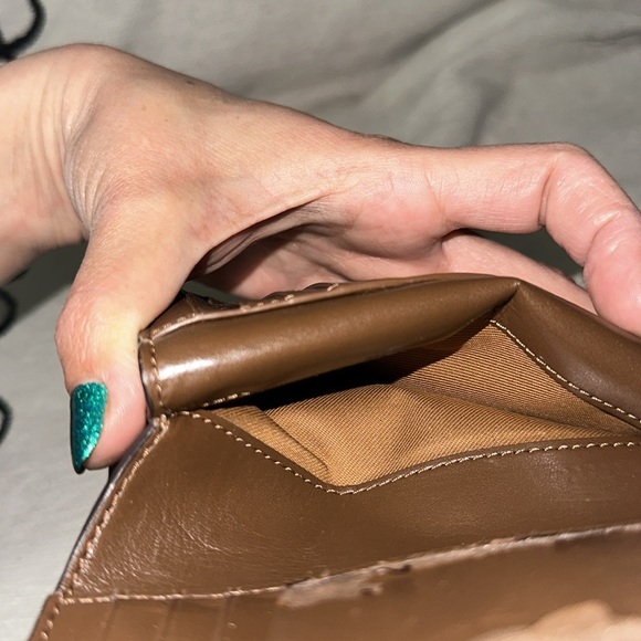 Coach Brown and tan coated canvas with white and brown leather accents Wallet - Picture 9 of 14